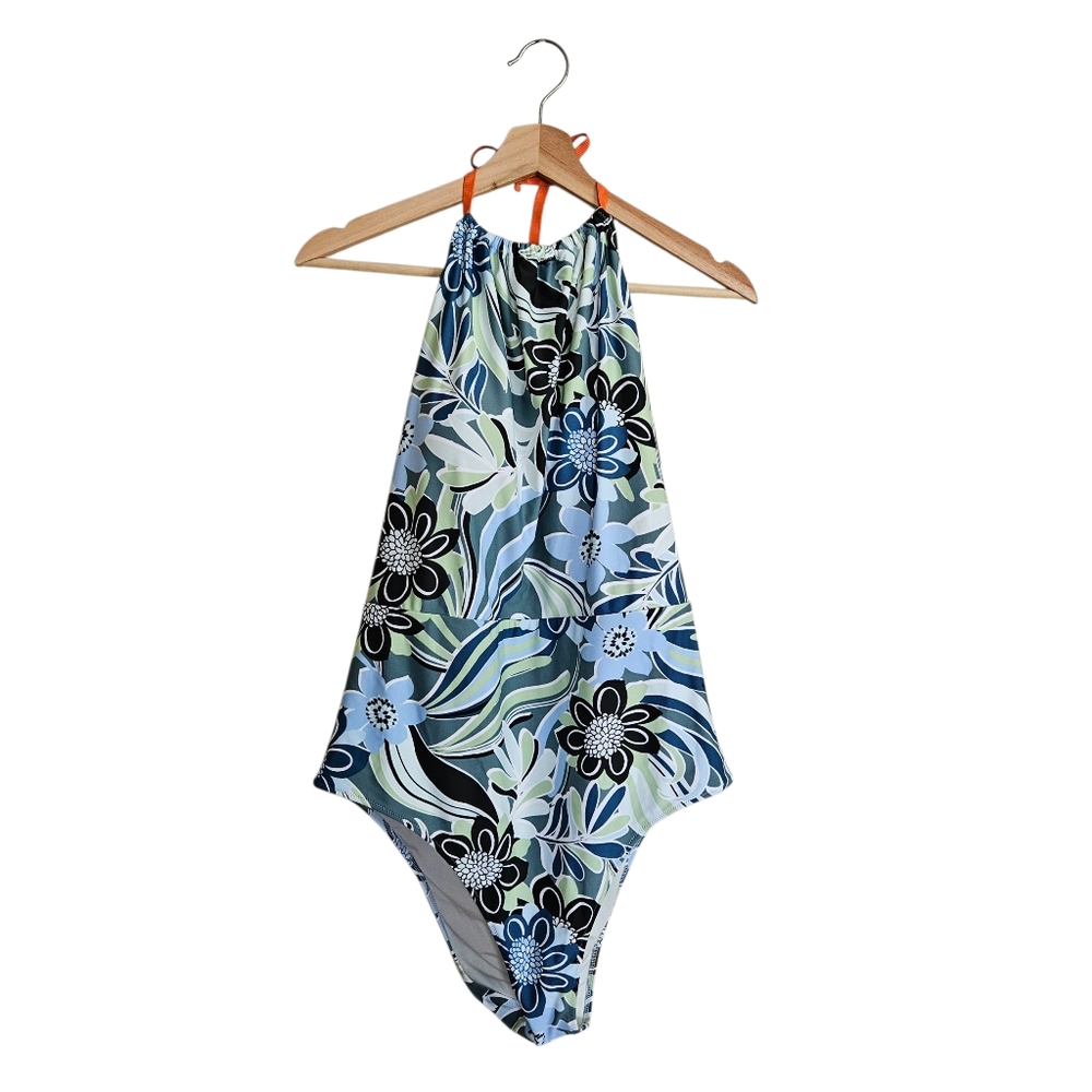 Aerie One Piece Swimsuit Tropicap Floral Excellent Condition